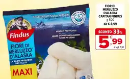 Iperal Fior di merluzzo d'alaska capitan FINDUS offerta