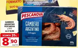 Iperal Gambero argentino PESCANOVA offerta