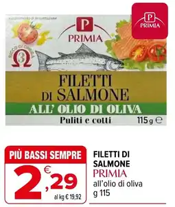 Iperal Filetti di salmone PRIMIA offerta