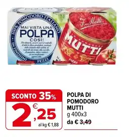 Iperal Polpa di pomodoro MUTTI offerta
