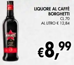 èccoMI Liquore al caffè BORGHETTI offerta