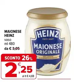 Iperal Maionese HEINZ offerta