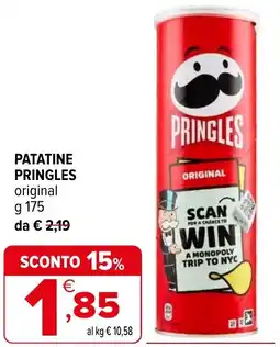 Iperal Patatine PRINGLES original offerta