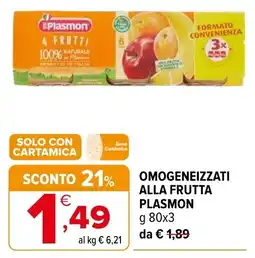 Iperal Omogeneizzati alla frutta PLASMON offerta