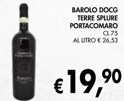 èccoMI Barolo docg terre splure portacomaro offerta