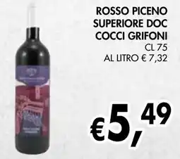 èccoMI Rosso piceno superiore doc cocci grifoni offerta
