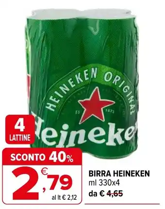 Iperal Birra HEINEKEN offerta