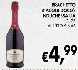 èccoMI Brachetto d'acqui docg\ nduchessa lia offerta