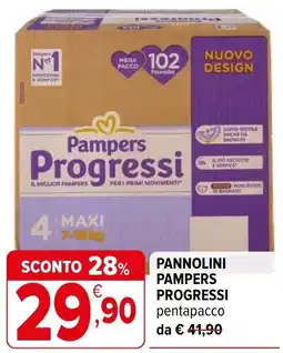 Iperal Pannolini PAMPERS PROGRESSI offerta