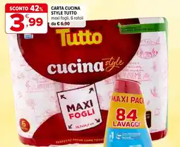 Iperal Carta cucina style TUTTO offerta