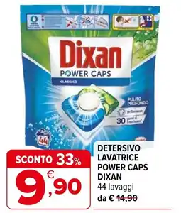 Iperal Detersivo lavatrice power caps DIXAN offerta