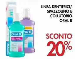 èccoMI Linea dentifrici/ spazzolino e collutorio ORAL B offerta