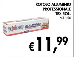 èccoMI Rotolo alluminio professionale tex roll offerta
