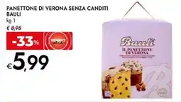 Bennet Panettone di verona senza canditi BAULI offerta