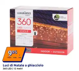 Action Luci di Natale a ghiacciolo offerta