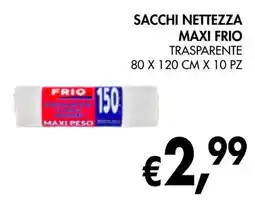 èccoMI Sacchi nettezza maxi frio trasparente offerta