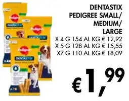 èccoMI Dentastix pedigree small/ medium/ large offerta
