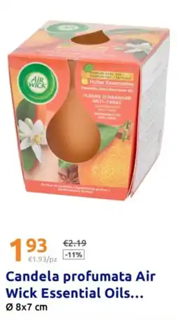 Action Candela profumata Air Wick Essential Oils offerta
