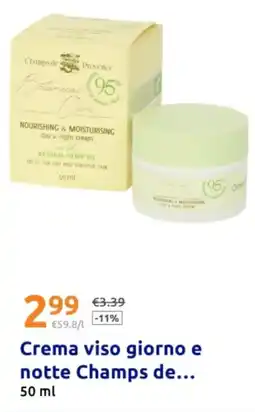 Action Crema viso giorno e notte Champs de offerta