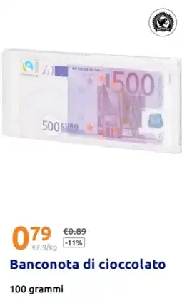 Action Banconota di cioccolato offerta