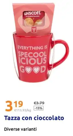 Action Tazza con cioccolato offerta