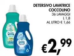 èccoMI Detersivo lavatrice COCCOLINO offerta