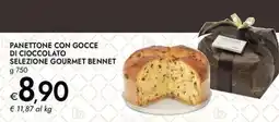 Bennet Panettone con gocce di cioccolato selezione gourmet BENNET offerta