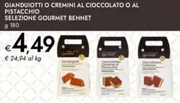 Bennet Gianduiotti o cremini al cioccolato o al pistacchio selezione gourmet BENNET offerta