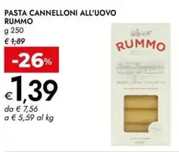 Bennet Pasta cannelloni all'uovo RUMMO offerta