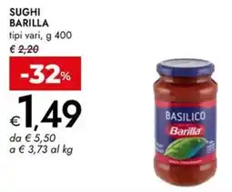Bennet Sughi BARILLA offerta