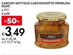 Bennet Carciofi sott'olio carcioghiotto peperlizia PONTI offerta
