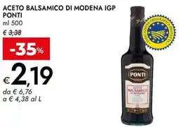 Bennet Aceto balsamico di modena igp PONTI offerta