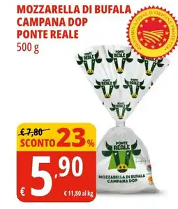 Tigros Mozzarella di bufala campana dop PONTE REALE offerta