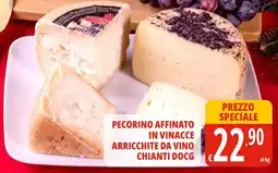 Tigros Pecorino affinato in vinacce arricchite da vino chianti DOCG offerta