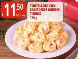 Tigros Tortelloni con salmone e agrumi tigros offerta