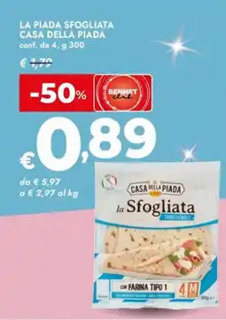 Bennet La piada sfogliata CASA DELLA PIADA offerta