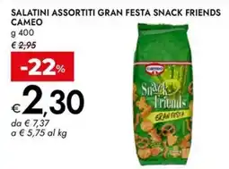 Bennet Salatini assortiti gran festa snack friends CAMEO offerta