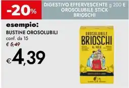 Bennet Digestivo effervescente e orosolubile stick BRIOSCHI offerta