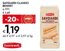 Bennet Savoiardi classici BENNET offerta