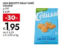 Bennet Mini biscotti gran variè COLUSSI offerta