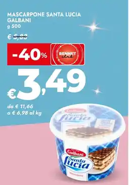 Bennet Mascarpone santa lucia GALBANI offerta