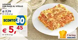 Esselunga Lasagne con ragù al vitello offerta
