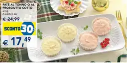 Esselunga Paté al tonno o al prosciutto cotto offerta