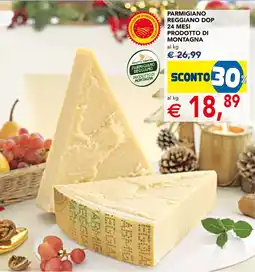 Esselunga Parmigiano reggiano dop 24 mesi prodotto di montagna offerta