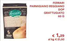 Coop Ferrari Parmigiano Reggiano DOP Grattugiato 60 g offerta