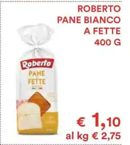 Coop ROBERTO PANE BIANCO A FETTE 400 G offerta