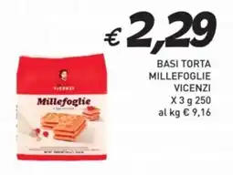 Coal Basi torta millefoglie VICENZI offerta