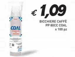 Coal BICCHIERE CAFFÈ PP 80CC COAL offerta