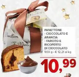 Todis Panettone - cioccolato e arancia - farcito e ricoperto di cioccolato offerta