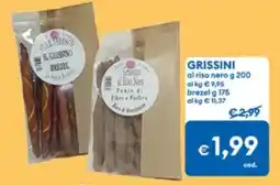 MD Discount GRISSINI al riso nero brezel offerta